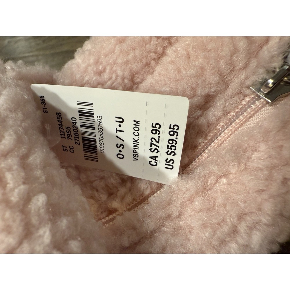 New PINK By VICTORIA'S SECRET Tote Bag Cozy Plush Sherpa Pink‎ VS - Picture 5 of 5